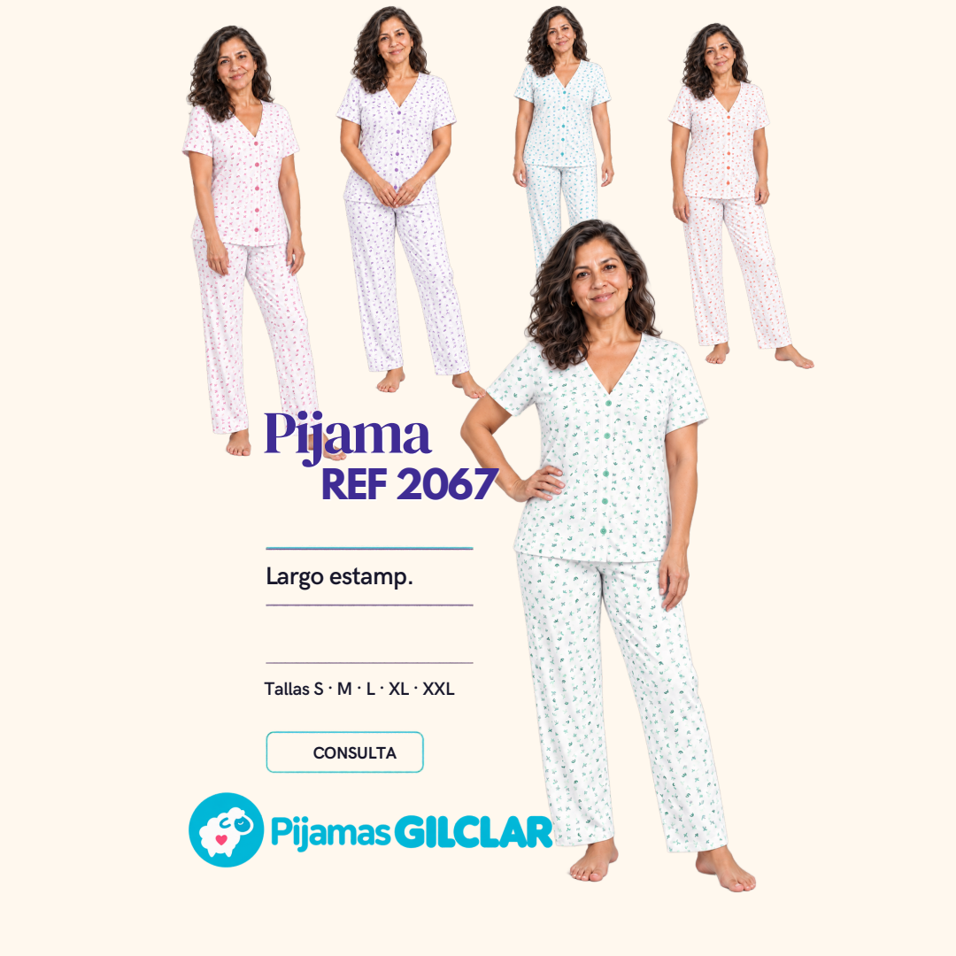 Ficha de Pijamas Gilclar, referencia 2067, sin precios